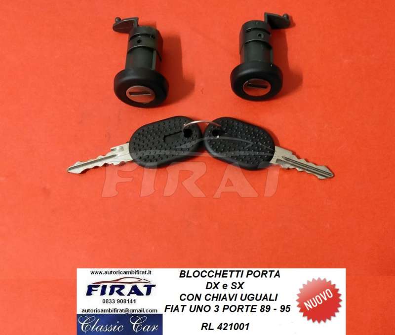 BLOCCHETTI PORTA FIAT UNO 3 PORTE 89-95 (421001)